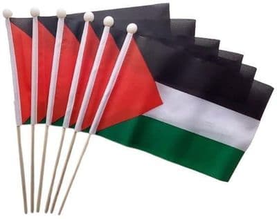 Palestine Hand Flag - 6 Pack