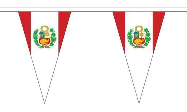 Peru Triangle 5m Bunting | Buy Peru Triangle 5m Bunting | NWFlags