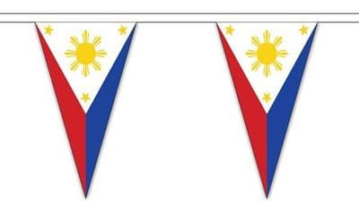 Philippines Bunting Triangle 5m - 12 Flags