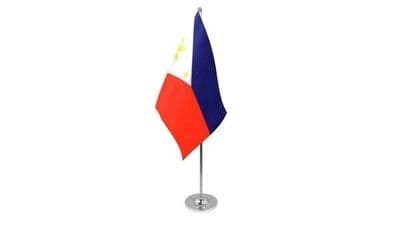 Philippines Table Flag - Satin