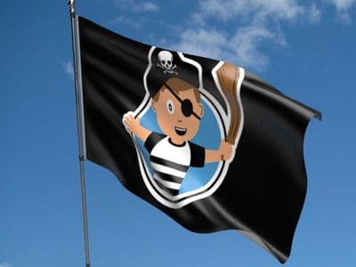 Pirate Child Boy Flag 5ft x 3ft