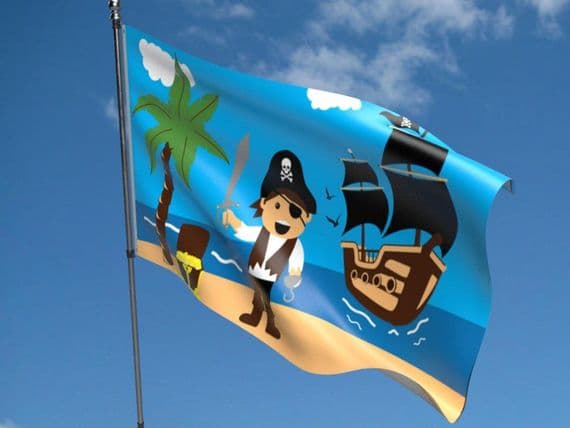 Pirate Treasure Beach Flag | Buy Pirate Treasure Beach Flag | NWFlags