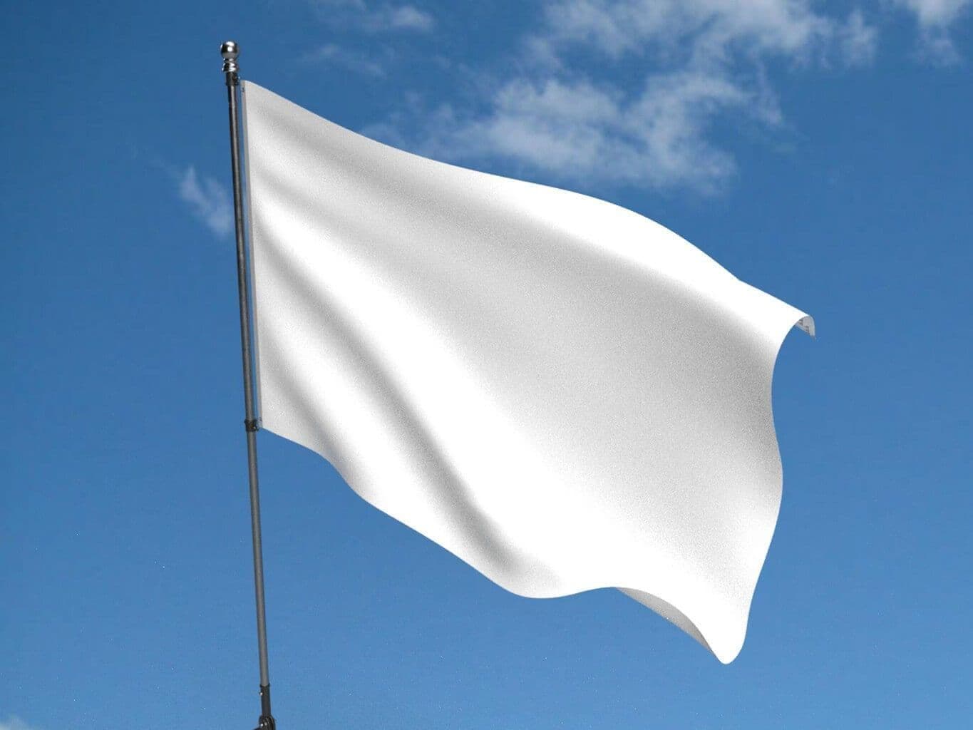 Plain White Flag | Buy Plain White Flag | North West Flags