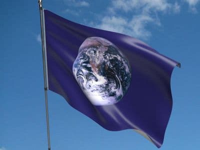 Planet Earth Flag 5ft x 3ft