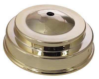 Plastic Base for Table Flags - 1 Hole Gold (Flat)