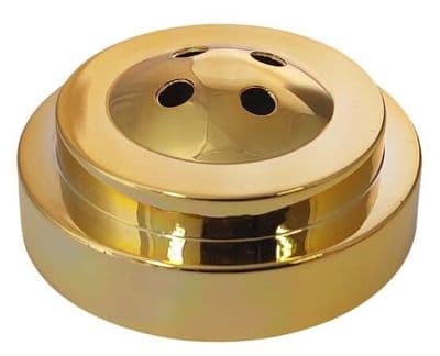 Plastic Base for Table Flags - 4 Hole Gold