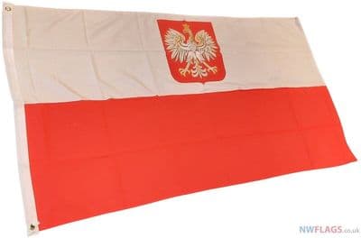 Poland Eagle Flag - 5ft x 3ft | Standard Polyester