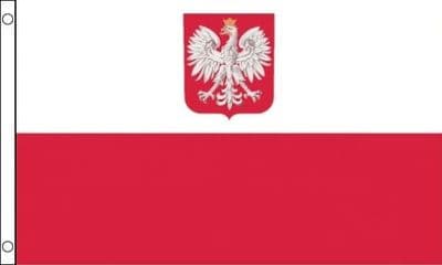 Poland Eagle Flag - 8ft x 5ft | Standard Polyester