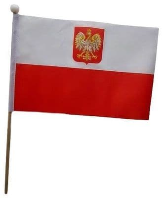 Poland Eagle Hand Flag