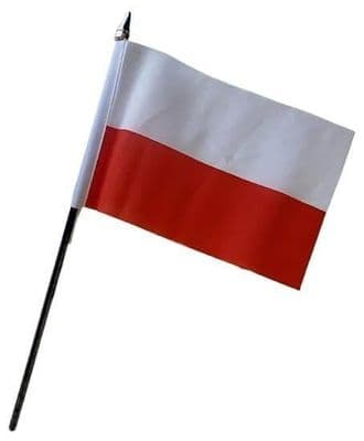 Poland Table Flag - NO BASE