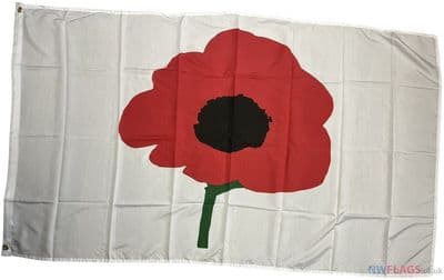 Poppy Flag - 5ft x 3ft | Standard Polyester