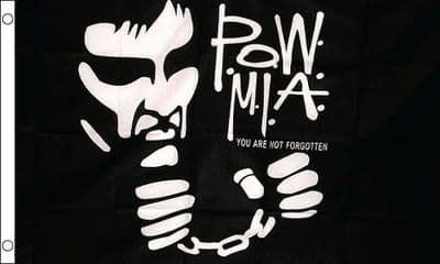 Pow Handcuffs 5ft x 3ft Flag