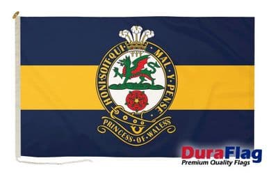 Princess of Wales Royal Regiment Premium Quality DuraFlag Rope & Toggle - 5ft x 3ft