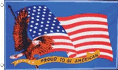 Proud to be American Flag 5ft x 3ft