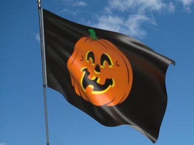 Pumpkin Flag 5ft x 3ft