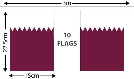 Qatar Bunting Small | Buy Qatar Small Bunting | NWFlags