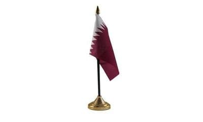 Qatar Table Flag
