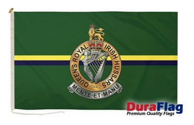 Queens Royal Irish Hussars Premium Quality DuraFlag Rope & Toggle - 5ft x 3ft