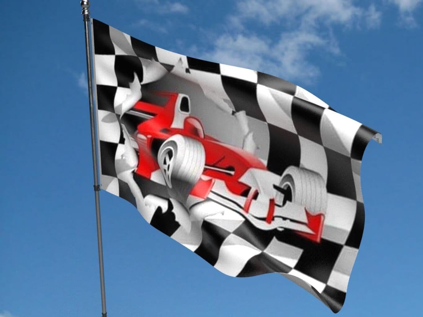Racing Car Flag | Buy Racing Car Flag | North West Flags