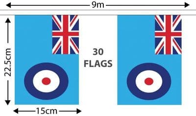 RAF Blue Ensign Bunting 9m