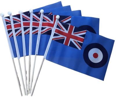 RAF Ensign Hand Flag - 6 Pack
