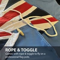 RAF Ensign Sewn Flag with Rope & Toggle - 3ft x 2ft | NWFlags