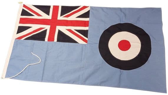RAF Ensign Sewn Flag with Rope & Toggle - 5ft x 3ft | NWFlags