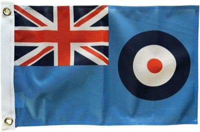 RAF Flag 1.5ft x 1ft - Knitted Heavy Polyester Small Flag with 2 Eyelets