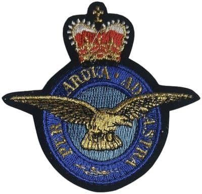 RAF Royal Air Force Crest Embroidered Sew on patch