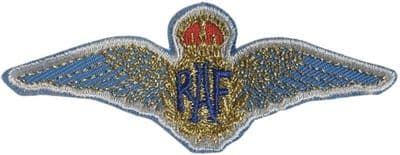 RAF Royal Air force Wings Embroidered Sew on patch