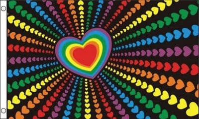 Rainbow Love VALUE 3ft x 2ft Flag