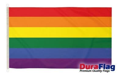 Rainbow Premium Quality DuraFlag Rope & Toggle - 5ft x 3ft
