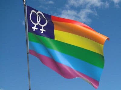 Rainbow Woman 5ft x 3ft Flag