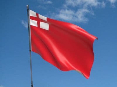 Red Ensign 1620 to 1707 Flag - 5ft x 3ft | Standard Polyester