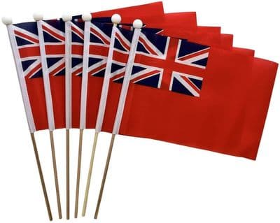 Red Ensign Hand Flag - 6 Pack
