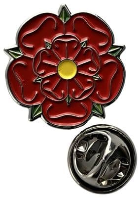 Red Rose Large Pin Badge