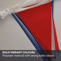 Buy Red White & Blue Triangle Bunting 20m 48 Flags | NWFlags