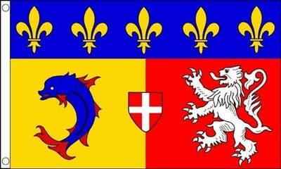Rhone-Alpes Flag - 5ft x 3ft | Standard Polyester