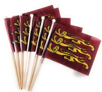 Richard Lionheart Hand Flag - 6 Pack