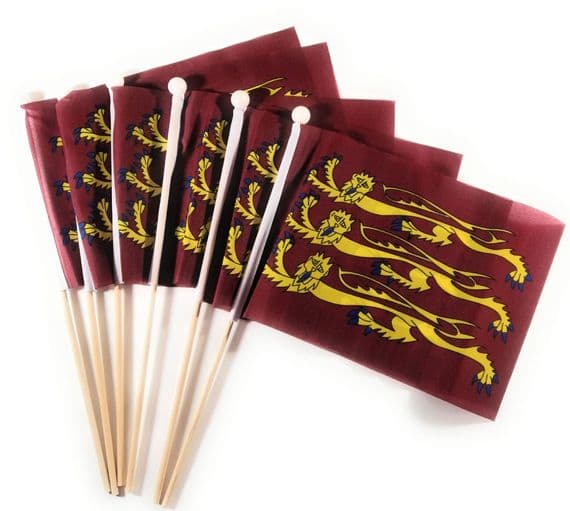Richard Lionheart Hand Flags | Buy Historic Pack of Hand Flags