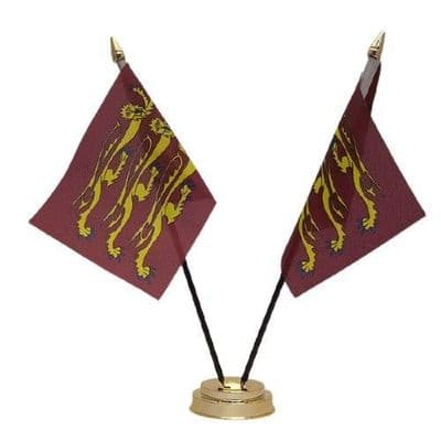 Richard The Lionheart Double Table Flag