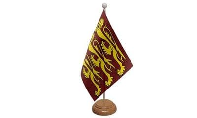 Richard the Lionheart Wooden Table Flag