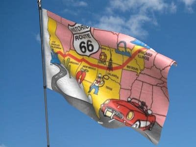 Route 66 5ft x 3ft Flag
