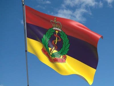 Royal Army Medical Corps Camp Flag - 5ft x 3ft | Standard Polyester