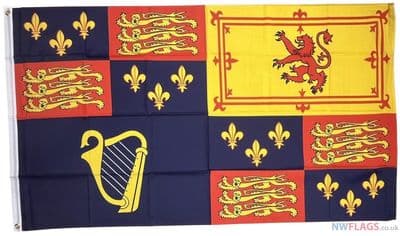 Royal Banner 1603 to 1689 and 1702 to 1707 Flag - 5ft x 3ft | Standard Polyester