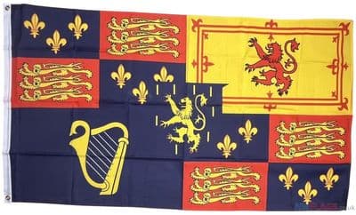 Royal Banner 1689 to 1702 William III Flag - 5ft x 3ft | Standard Polyester