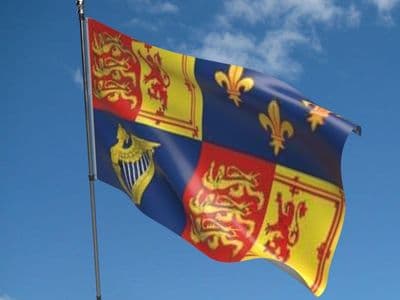 Royal Banner 1707 to 1714 Queen Anne Flag 5ft x 3ft