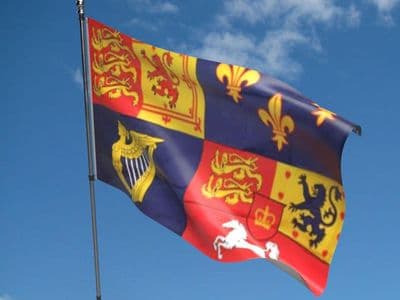 Royal Banner 1714 to 1801 House of Hanover Flag 5ft x 3ft
