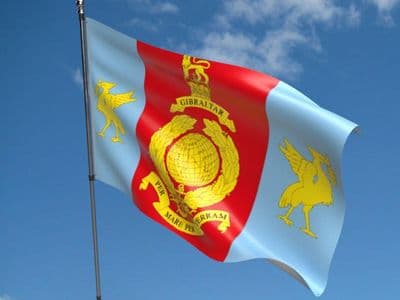 Royal Marines Reserve Merseyside Flag - 5ft x 3ft | Standard Polyester