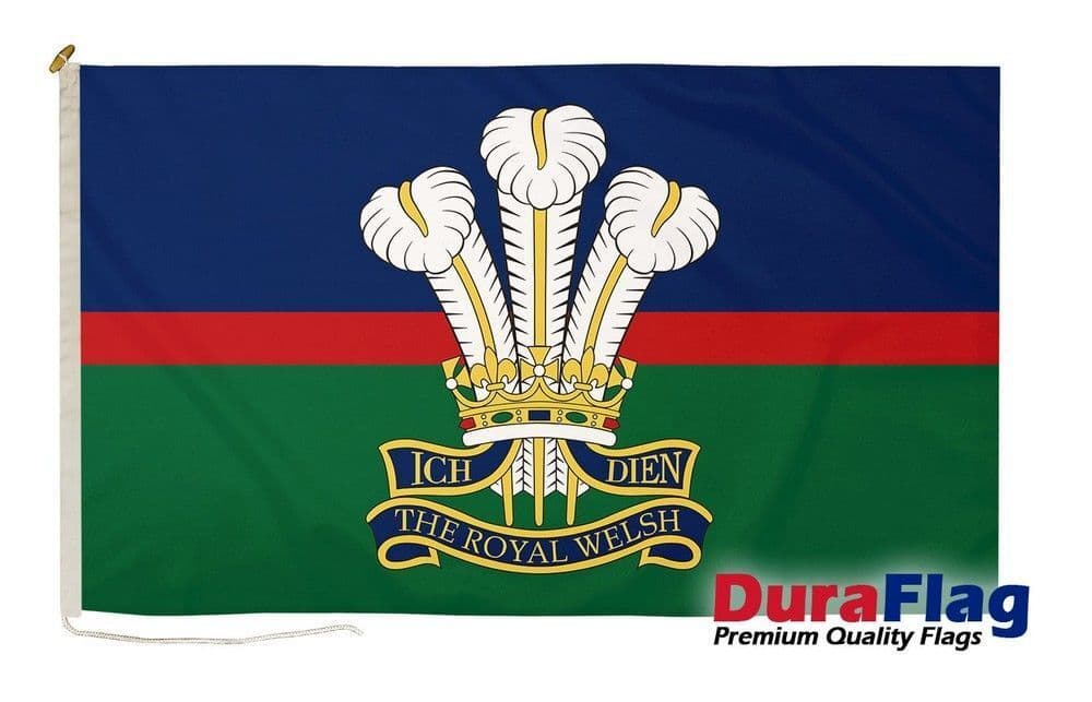 Royal Welsh Regiment Premium Quality Rope & Toggle - 3ft x 2ft